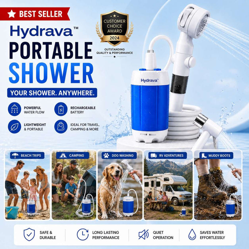 Hydrava™ Rechargeable Portable Shower